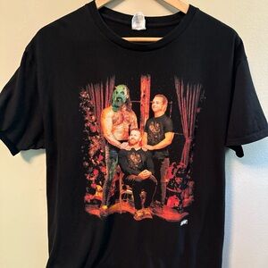 Jurassic Express & Christian Cage - 3 Wisemen AEW Wrestling T-Shirt Size LARGE